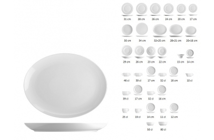 Ovális tányér BASIC - előnézeti kép